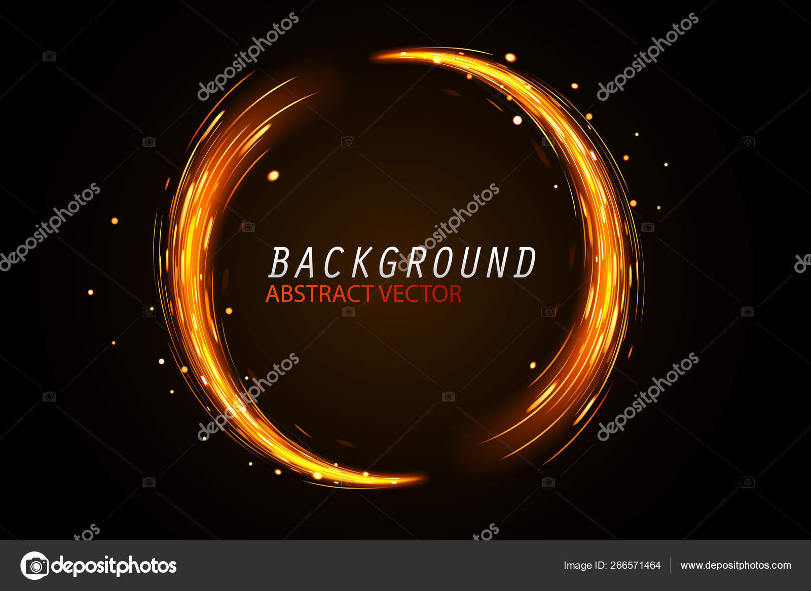 Design orange glow circle abstract background Vector Image