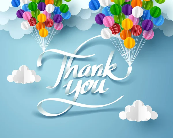 Kağıt sanat teşekkür kaligrafi el yazısı c ile asılı