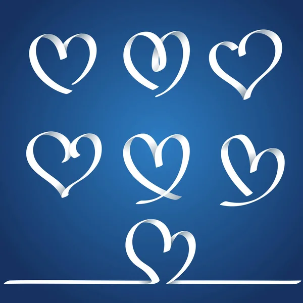 Inslag av hjärt papper för alla hjärtans dag eller kärlek konstverk — Stock vektor