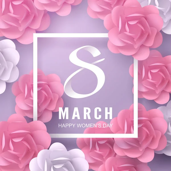 8 mart kaligrafi ve çiçek kağıt sanatı, kadınlar günü ve ori