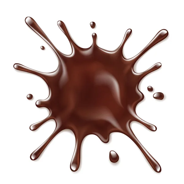 Splattered chocolate — Stock Vector