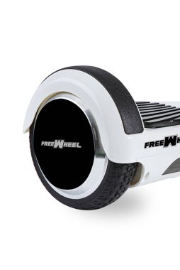 Kendini beyaz arka plan üzerinde elektrik kaykay akıllı Scooter Dengeleme Hoverboard çift tekerlek yakın çekim