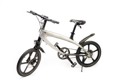 Kendini beyaz arka plan üzerinde elektrik kaykay akıllı Scooter Dengeleme Hoverboard çift tekerlek yakın çekim