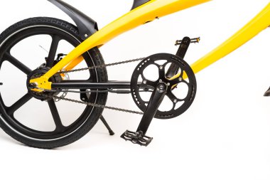 Kendini beyaz arka plan üzerinde elektrik kaykay akıllı Scooter Dengeleme Hoverboard çift tekerlek yakın çekim