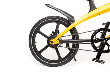 Kendini beyaz arka plan üzerinde elektrik kaykay akıllı Scooter Dengeleme Hoverboard çift tekerlek yakın çekim