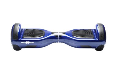 Kendini beyaz arka plan üzerinde elektrik kaykay akıllı Scooter Dengeleme Hoverboard çift tekerlek yakın çekim