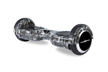 Kendini beyaz arka plan üzerinde elektrik kaykay akıllı Scooter Dengeleme Hoverboard çift tekerlek yakın çekim