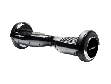 Kendini beyaz arka plan üzerinde elektrik kaykay akıllı Scooter Dengeleme Hoverboard çift tekerlek yakın çekim