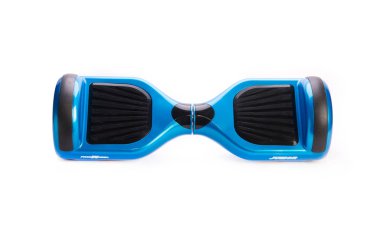 Kendini beyaz arka plan üzerinde elektrik kaykay akıllı Scooter Dengeleme Hoverboard çift tekerlek yakın çekim