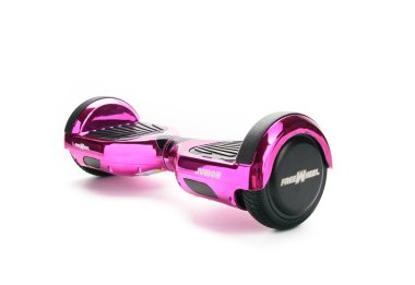 Kendini beyaz arka plan üzerinde elektrik kaykay akıllı Scooter Dengeleme Hoverboard çift tekerlek yakın çekim