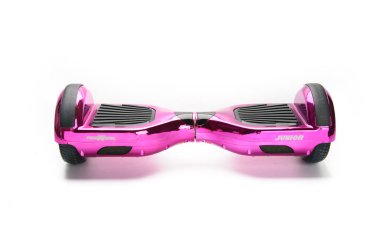 Kendini beyaz arka plan üzerinde elektrik kaykay akıllı Scooter Dengeleme Hoverboard çift tekerlek yakın çekim