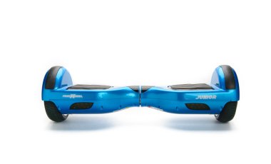 Kendini beyaz arka plan üzerinde elektrik kaykay akıllı Scooter Dengeleme Hoverboard çift tekerlek yakın çekim