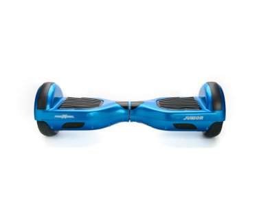 Kendini beyaz arka plan üzerinde elektrik kaykay akıllı Scooter Dengeleme Hoverboard çift tekerlek yakın çekim