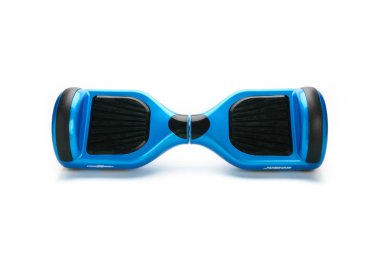 Kendini beyaz arka plan üzerinde elektrik kaykay akıllı Scooter Dengeleme Hoverboard çift tekerlek yakın çekim