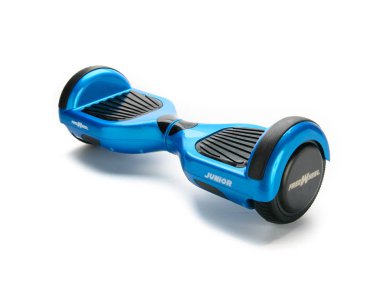 Kendini beyaz arka plan üzerinde elektrik kaykay akıllı Scooter Dengeleme Hoverboard çift tekerlek yakın çekim