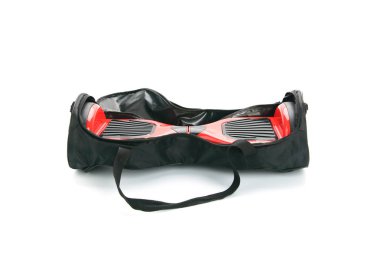 Kendini beyaz arka plan üzerinde elektrik kaykay akıllı Scooter Dengeleme Hoverboard çift tekerlek yakın çekim