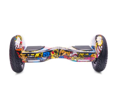 Kendini beyaz arka plan üzerinde elektrik kaykay akıllı Scooter Dengeleme Hoverboard çift tekerlek yakın çekim