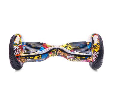 Kendini beyaz arka plan üzerinde elektrik kaykay akıllı Scooter Dengeleme Hoverboard çift tekerlek yakın çekim