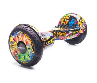 Kendini beyaz arka plan üzerinde elektrik kaykay akıllı Scooter Dengeleme Hoverboard çift tekerlek yakın çekim
