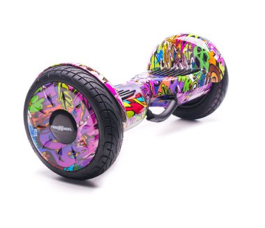 Kendini beyaz arka plan üzerinde elektrik kaykay akıllı Scooter Dengeleme Hoverboard çift tekerlek yakın çekim