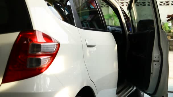 Bloqueio Carro Controle Remoto Carro Segurança — Vídeo de Stock