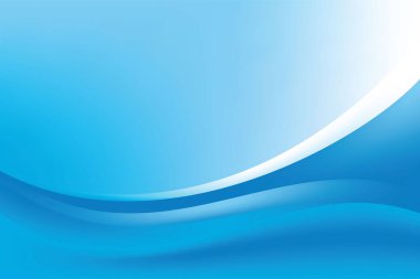 Soyut Mavi Dalga Arkaplan Tasarımı, Dinamik Mavi Arkaplan Şablonu Vektörü