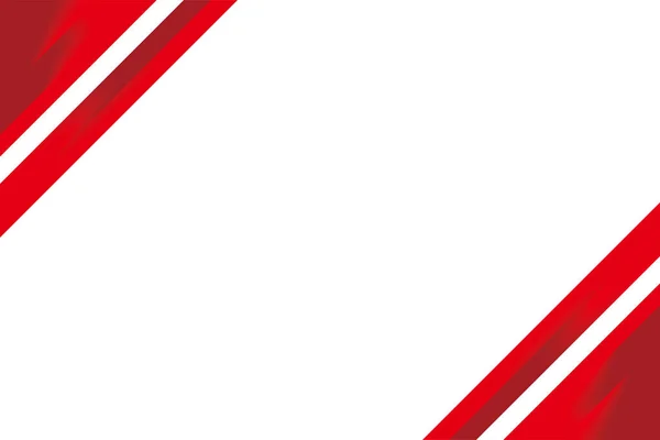 光滑红白边角线背景设计 雅致的格式化红白背景模板矢量 — 图库矢量图片
