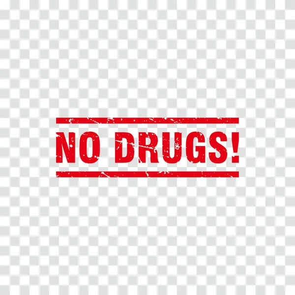 Abstract Red Grunge Drugs Rubber Stamps Sign Vector Red Grunge — Διανυσματικό Αρχείο