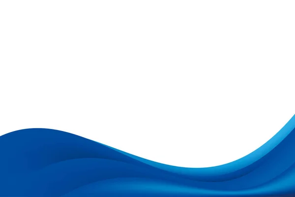 Абстрактний Гладкий Синій Хвилястий Фон Шаблон Дизайну Вектор Синій Білий — стоковий вектор