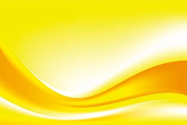 Abstract Smooth Fresh Orange Yellow Wavy Background Design Template Vector — Vetor de Stock