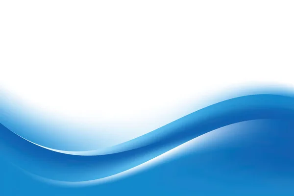 Astratto Liscio Blu Ondulato Modello Disegno Sfondo Vettoriale Sfocato Blu — Vettoriale Stock