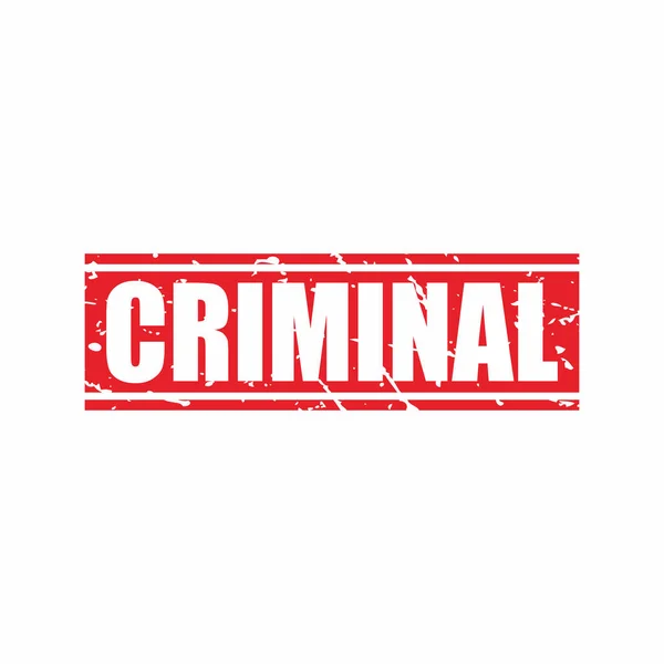 แสตมป ยางอาชญากรรมกร แดงอ กษร กษณ เวกเตอร ภาพ ตราประท อความอาชญากรรม มาร — ภาพเวกเตอร์สต็อก