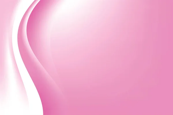 アブストラクト滑らかなピンクの波背景デザインテンプレートベクトル ブリリーピンクの白いメッシュテキストのためのコピースペースとグラデーションの背景 — ストックベクタ