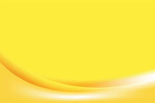 Abstract Smooth Stylish Yellow Curvy Background Design Template Vector Blurry — Vetor de Stock