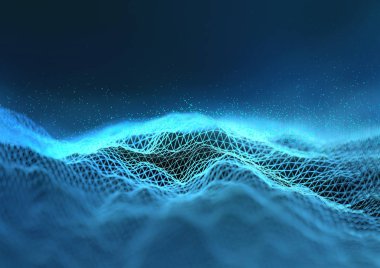 Fütüristik çokgen bağlantıları arka plan