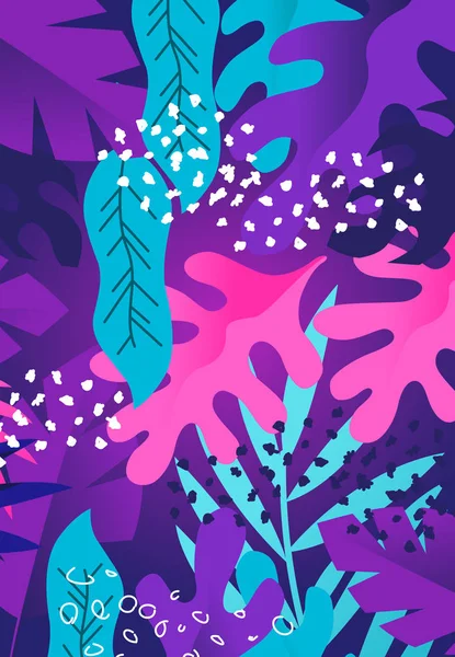 Texture florale lumineuse Contexte de la plante — Image vectorielle
