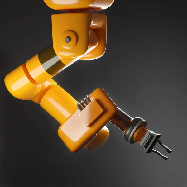 Automatyczna produkcja fabryki ramion robotycznych — Zdjęcie stockowe