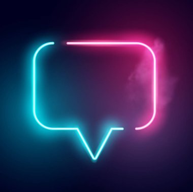 Elektrikli Neon Konuşma Bubble İşareti