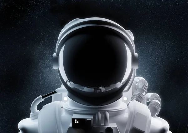 Nahaufnahme eines Astronautenhelms — Stockfoto