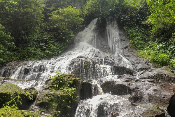 Cascata Cênica Goa Giri Campuhan Cachoeira Selva Tropical Bali Indonésia — Fotografia de Stock