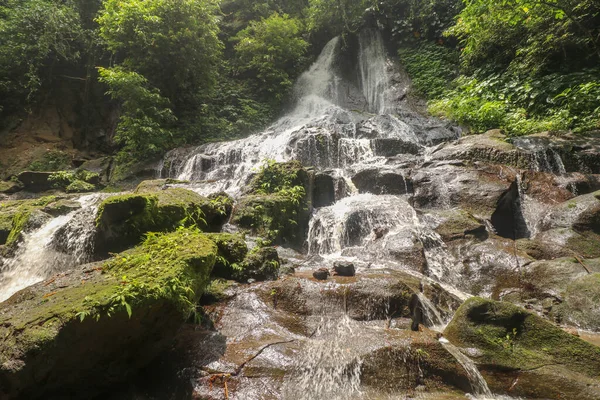 Cascata Cênica Goa Giri Campuhan Cachoeira Selva Tropical Bali Indonésia — Fotografia de Stock