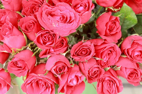 Red Rose Bouquet Background Grocery Store — Stock Photo, Image