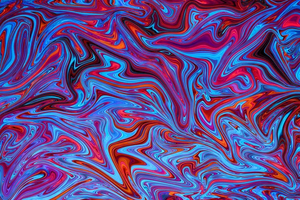 Azul ans vermelho efeito de mármore abstarct fundo padrão — Fotografia de Stock