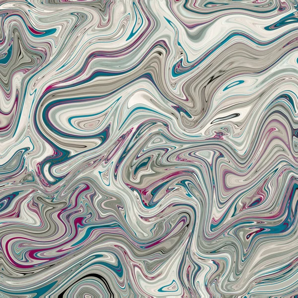 Fundo abstrato de efeito de mármore cinza, marrom, azul e vermelho para — Fotografia de Stock