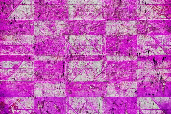グランジ紫と白の幾何学的素朴なテクスチャ壁紙 — ストック写真