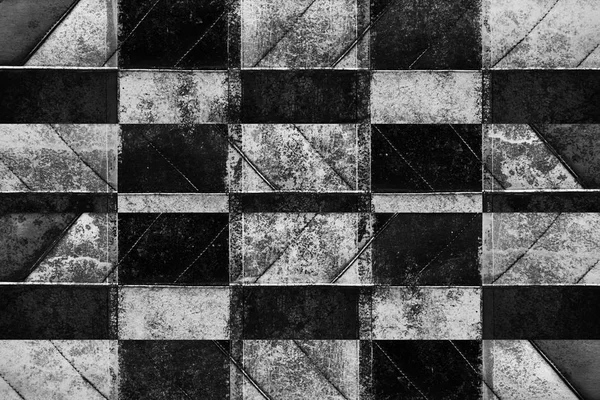Grunge preto e branco geométrico abstrato fundo — Fotografia de Stock