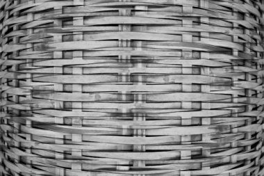 siyah ve beyaz bambu dokuması soyut doku arkaplanı 