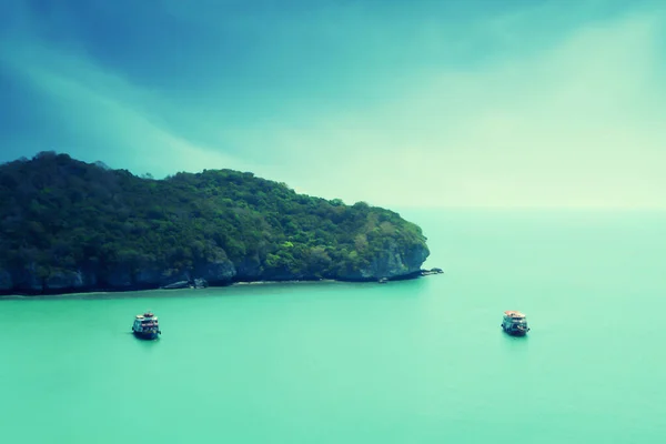 Barco de viaje en el mar, Koh Samui, Tailandia —  Fotos de Stock