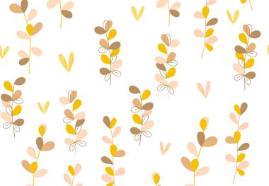 Çiçek desenli. El pürüzsüz vektör dokusu çizilmiş. 