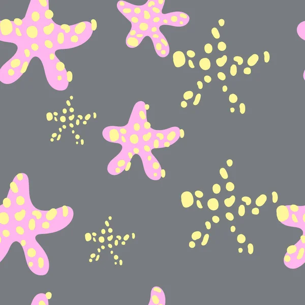 seamless modeli pembe denizyıldızı